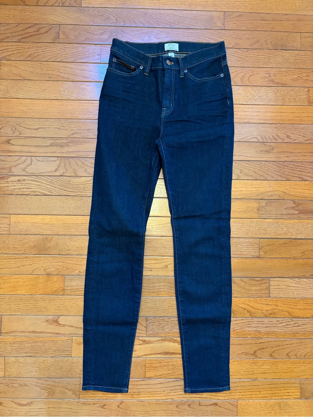 J. Crew Lookout High Rise Skinny Jeans Dark Blue Women's Sz 27